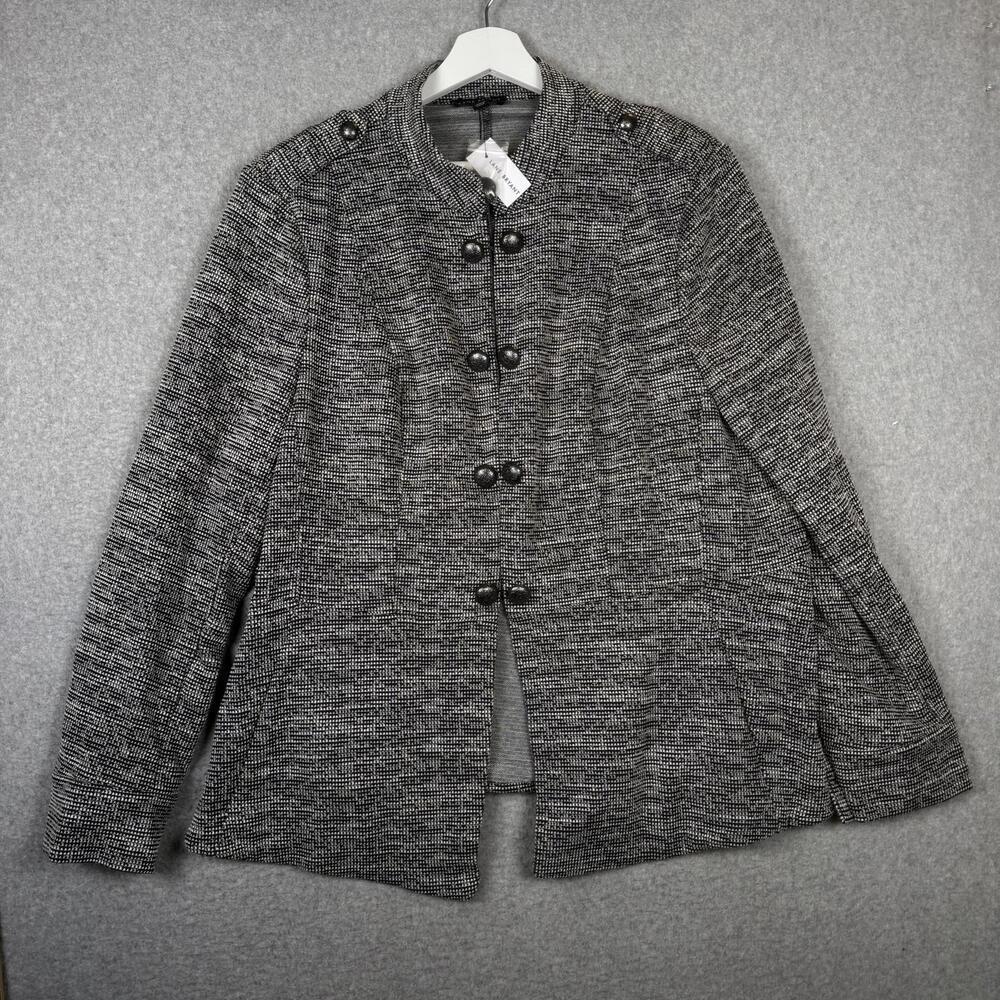 Brand New Lane Bryant Women's Size 20 Plus Black Open Front Jacket